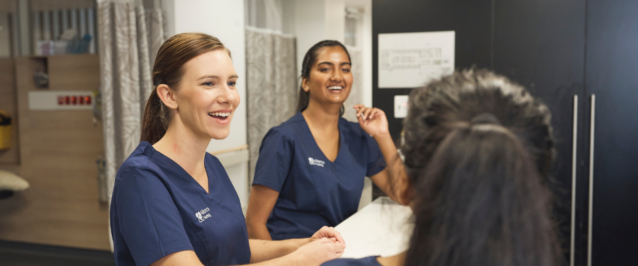 Nurses at hospital